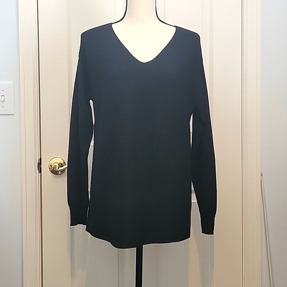 Ella Moss black knit sweater. Size small. New With Tags.